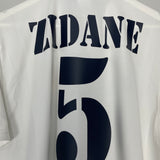 2002/03 REAL MADRID ZIDANE #5 *CENTENARY* HOME SHIRT (M) ADIDAS