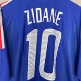 2002/04 FRANCE ZIDANE #10 HOME SHIRT (XXL) ADIDAS