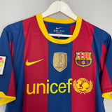 2010/11 BARCELONA MESSI #10 HOME SHIRT (M) NIKE