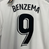 2018/19 REAL MADRID BENZEMA #9 *BNWT* HOME SHIRT (M) ADIDAS