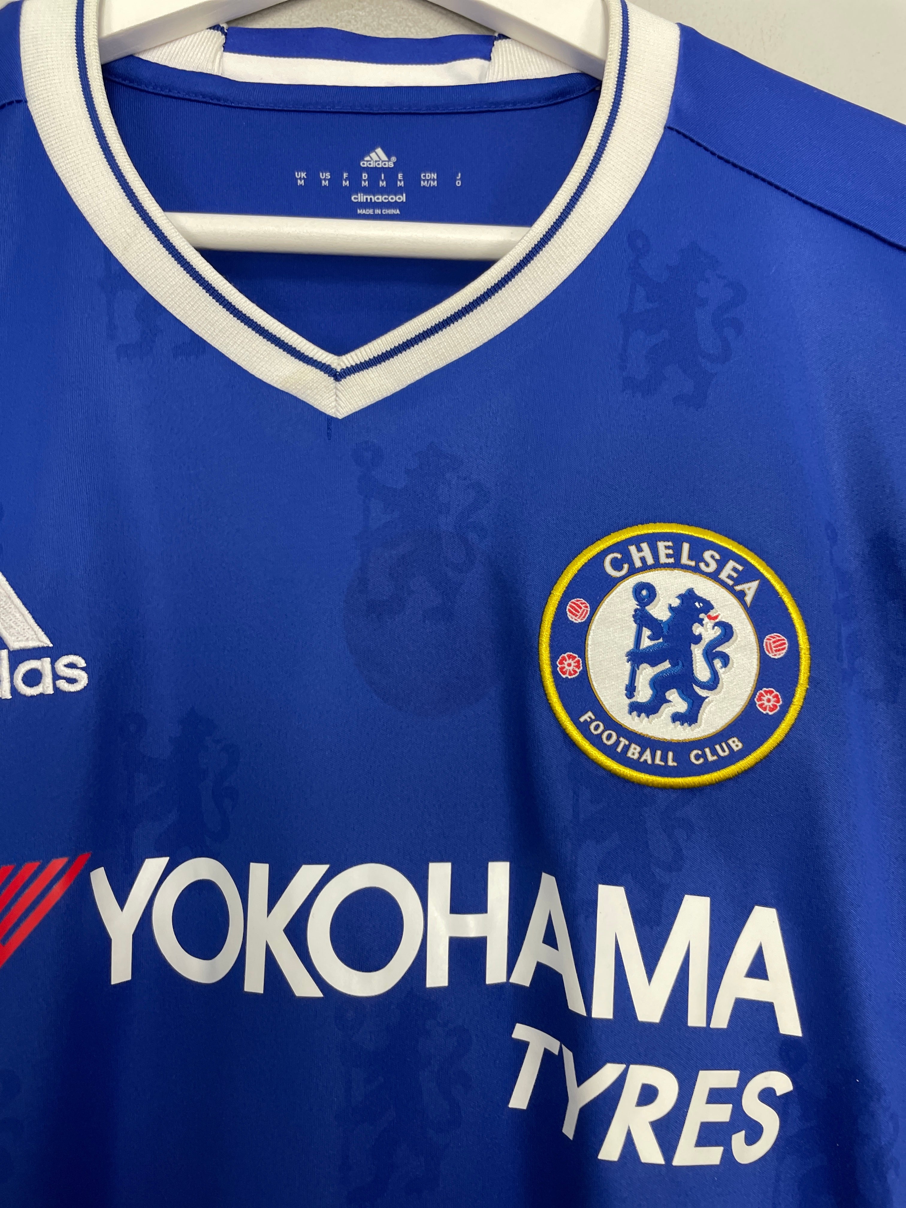 2016/17 CHELSEA HAZARD #10 HOME SHIRT (M) ADIDAS