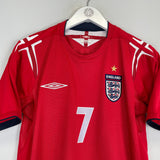 2004/06 ENGLAND BECKHAM #7 AWAY SHIRT (S) UMBRO