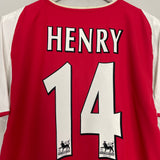 2002/04 ARSENAL HENRY #14 HOME SHIRT (M) NIKE