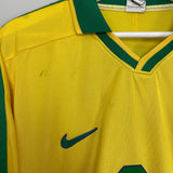 1998/00 BRAZIL RONALDO #9 HOME SHIRT (L) NIKE