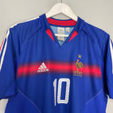 2004/06 FRANCE ZIDANE #10 HOME SHIRT (M) ADIDAS