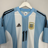 2002/04 ARGENTINA VERON #11 HOME SHIRT (M) ADIDAS