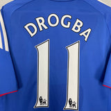 2010/11 CHELSEA DROGBA #11 HOME SHIRT (L) ADIDAS