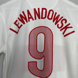 2012/13 POLAND LEWANDOWSKI #9 HOME SHIRT (M) NIKE