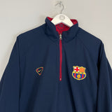 2000/02 BARCELONA 1/4 ZIP REVERSIBLE JACKET (XL) NIKE