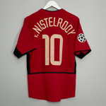 2002/04 MANCHESTER UNITED V.NISTELROOY #10 C/L HOME SHIRT (S) NIKE