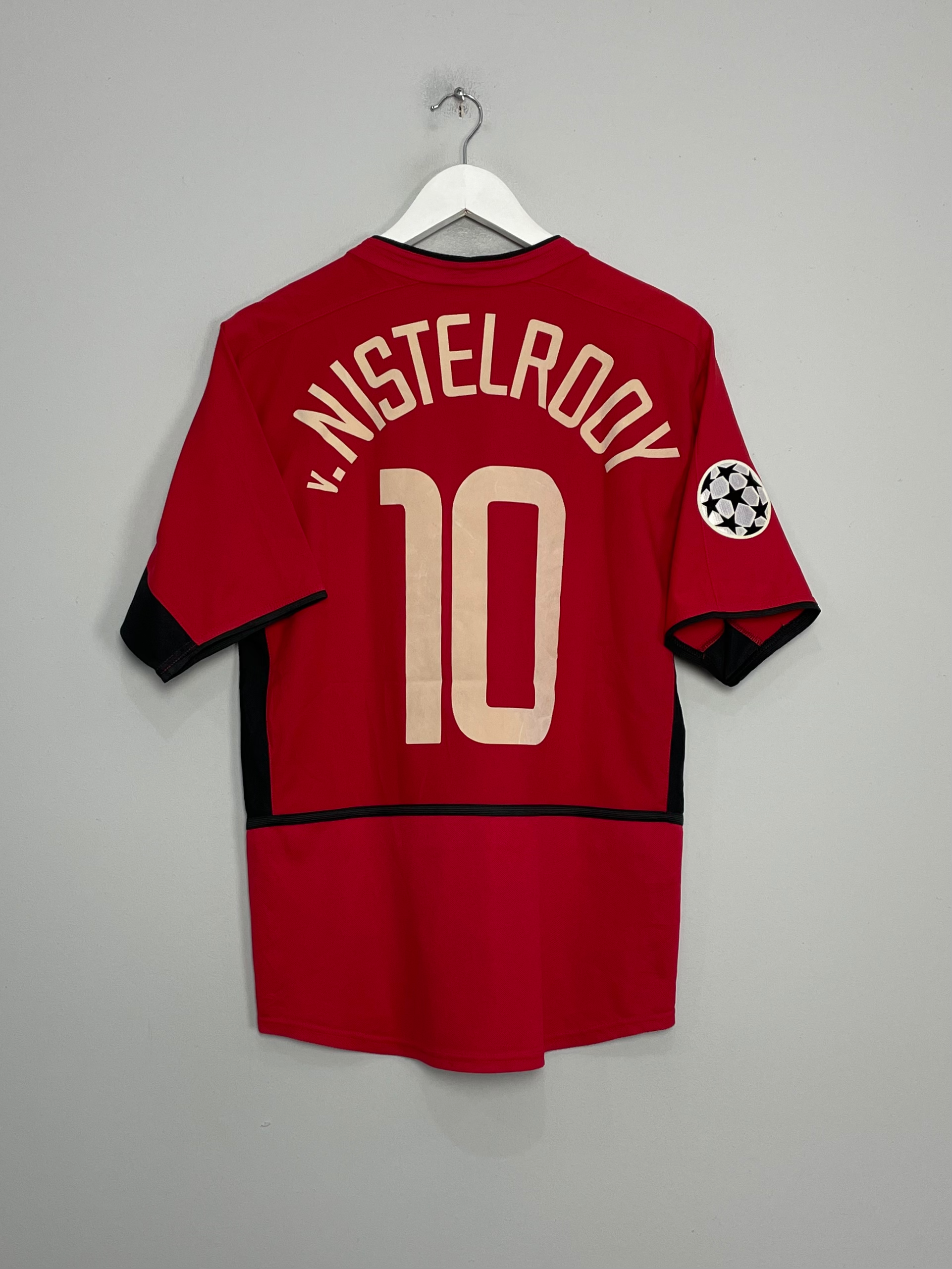 2002/04 MANCHESTER UNITED V.NISTELROOY #10 C/L HOME SHIRT (S) NIKE