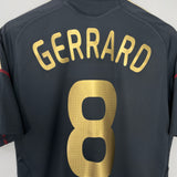 2009/10 LIVERPOOL GERRARD #8 AWAY SHIRT (M) ADIDAS