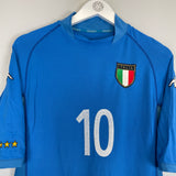 2002 ITALY TOTTI #10 HOME SHIRT (L) KAPPA