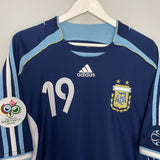 2006/07 ARGENTINA MESSI #19 AWAY SHIRT (XL) ADIDAS