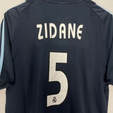 2003/04 REAL MADRID ZIDANE #5 AWAY SHIRT (M) ADIDAS