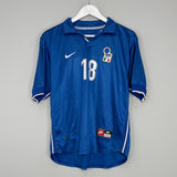 1997/98 ITALY BAGGIO #18 HOME SHIRT (M) NIKE