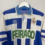 1993/94 DEPORTIVO LA CORUNA HOME SHIRT (XL) UMBRO