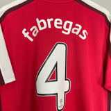 2008/10 ARSENAL FABREGAS #4 C/L HOME SHIRT (XL) NIKE