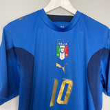 2006/07 ITALY TOTTI #10 HOME SHIRT (M) PUMA