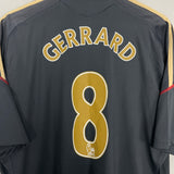 2009/10 LIVERPOOL GERRARD #8 AWAY SHIRT (XL) ADIDAS