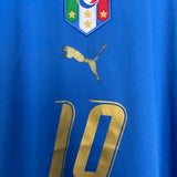 2006/07 ITALY TOTTI #10 HOME SHIRT (M) PUMA