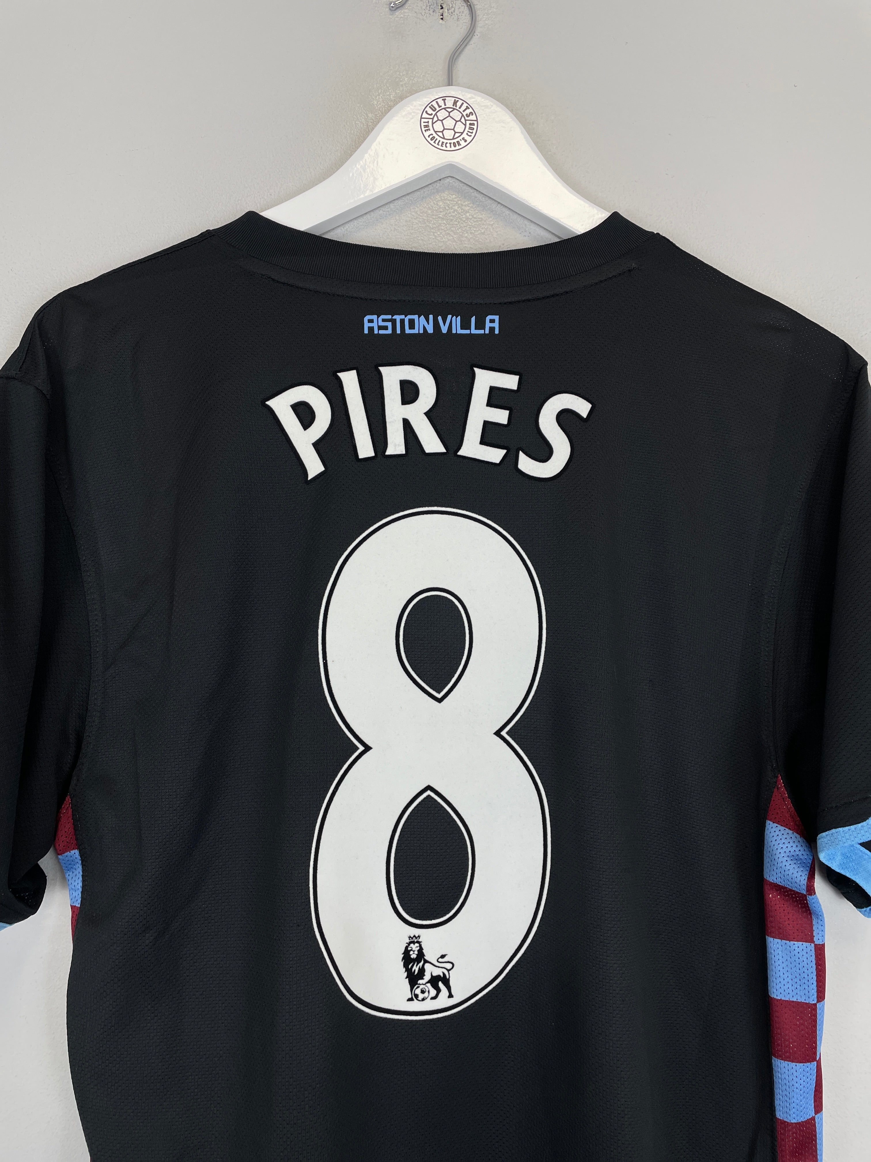 Aston Villa 2010/11 Robert Pires #8 away shirt back view, Nike, size medium, excellent condition.