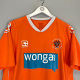 Blackpool FC 2010/11 Home Shirt, Orange Color, Wonga.com Sponsor, Carbrini, Size Medium, Vintage Football Jersey.