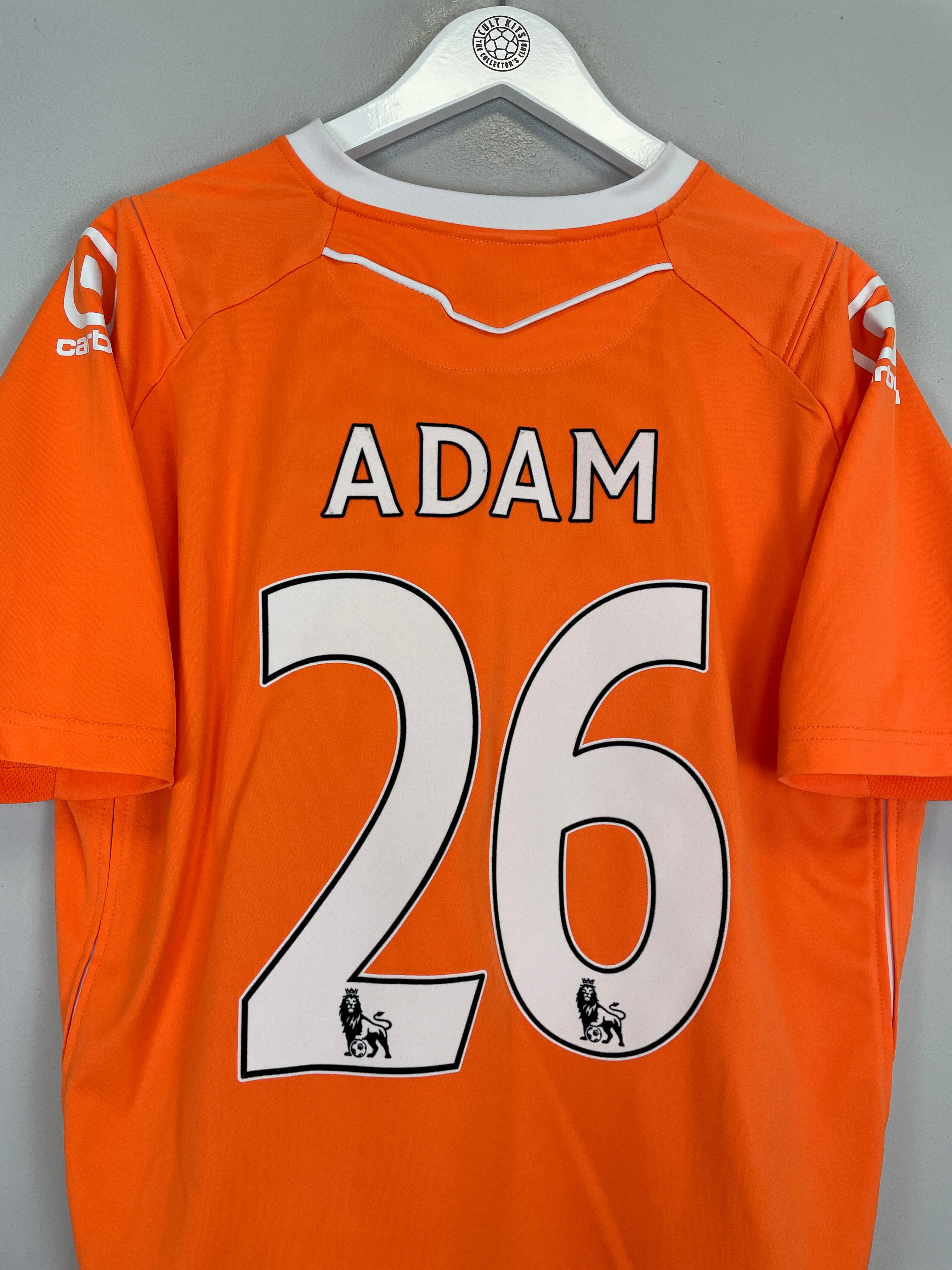 Blackpool home shirt 2010/11, Charlie Adam, #26, medium, Carbrini, orange back view, excellent condition.