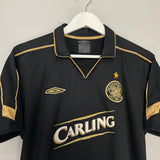 2003/04 CELTIC LARSSON #7 AWAY SHIRT (M) UMBRO