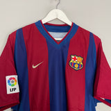 2002/03 BARCELONA RIQUELME #10 HOME SHIRT (M) NIKE