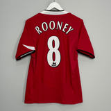 2004/06 MANCHESTER UNITED ROONEY #8 HOME SHIRT (S) NIKE