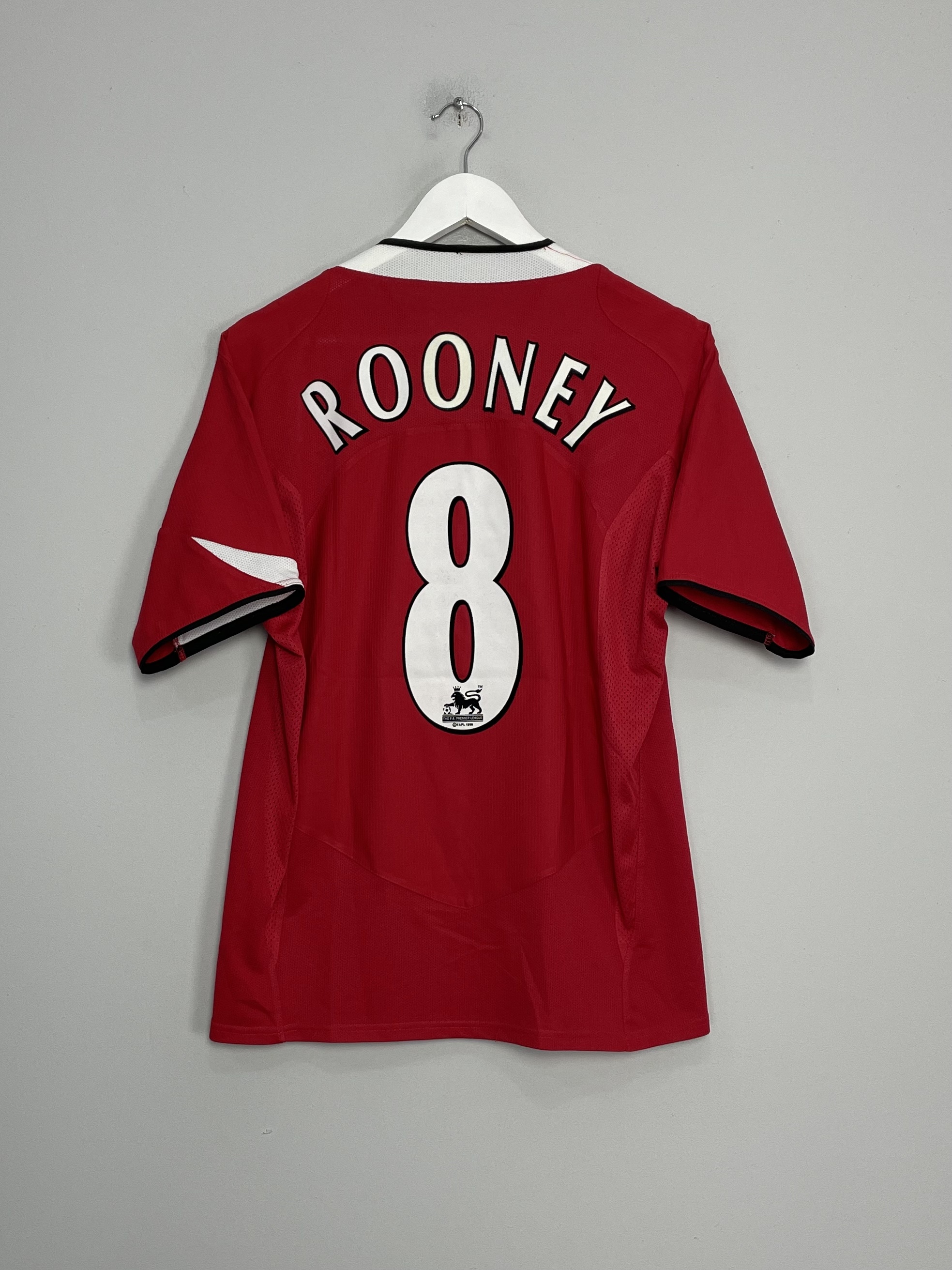 2004/06 MANCHESTER UNITED ROONEY #8 HOME SHIRT (S) NIKE