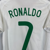 Cristiano Ronaldo #7 Portugal away shirt back view, Nike, 2008/10 season, size small, in very good condition.