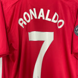 2007/09 MANCHESTER UNITED RONALDO #7 C/L HOME SHIRT (XXL) NIKE