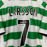 2001/03 CELTIC LARSSON #7 HOME SHIRT (L) UMBRO