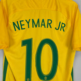 2016/17 BRAZIL NEYMAR JR #10 HOME SHIRT (M) NIKE