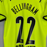 Dortmund Bellingham #22 home shirt, 2021/22 season, yellow, Puma, size Medium, excellent condition.