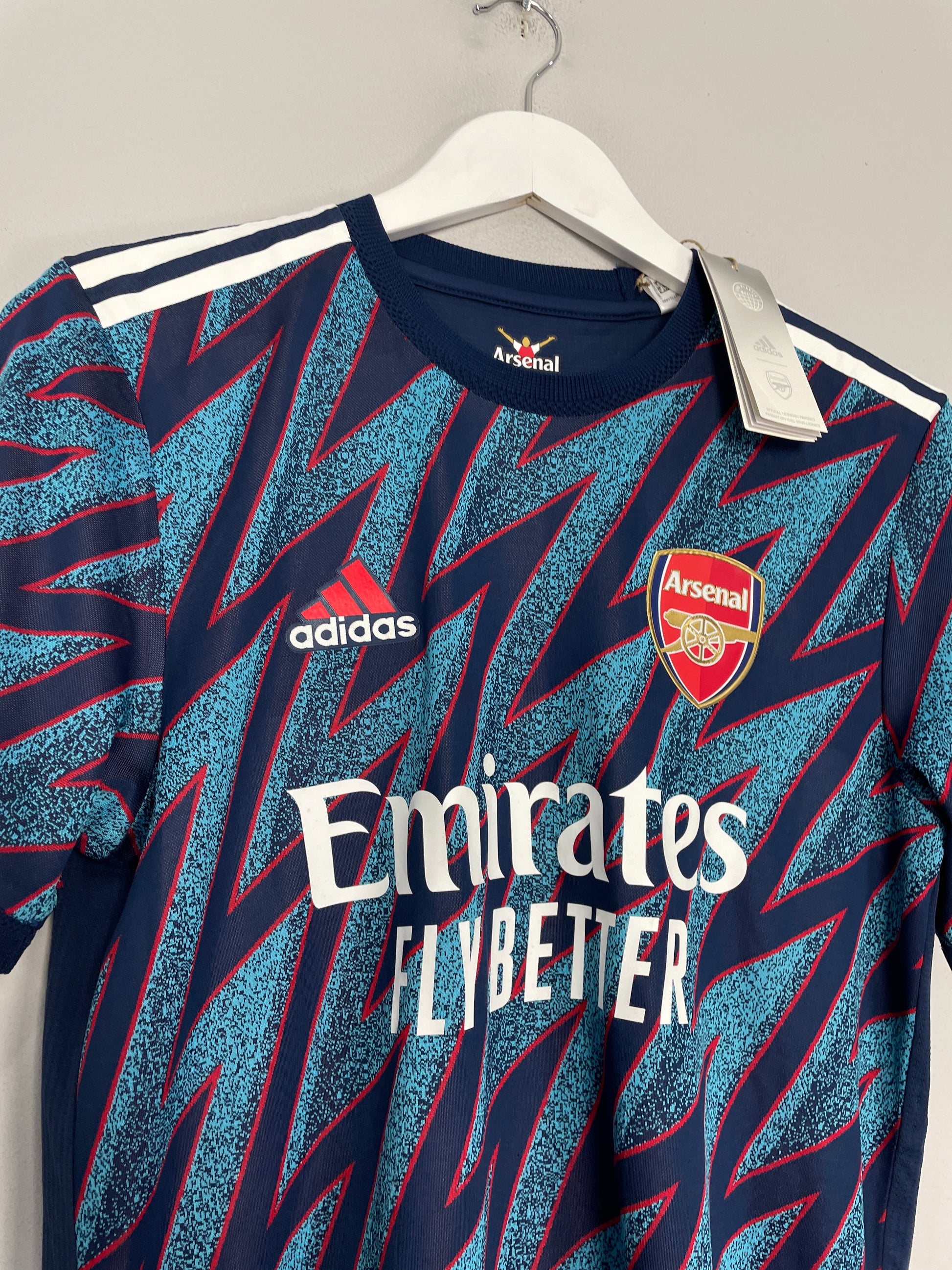 CULT KITS - 2021/22 ARSENAL SAKA #7 *BNWT* PLAYER ISSUE THIRD SHIRT (S ...