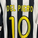 2009/10 JUVENTUS DEL PIERO #10 HOME SHIRT (L) NIKE