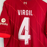 2021/22 LIVERPOOL VIRGIL #4 HOME SHIRT (XL) NIKE