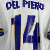 1996/97 ITALY DEL PIERO #14 AWAY SHIRT (L) NIKE