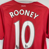 2010/11 MANCHESTER UNITED ROONEY #10 HOME SHIRT (M) NIKE