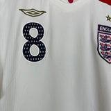 2007/09 ENGLAND LAMPARD #8 HOME SHIRT (XL) UMBRO