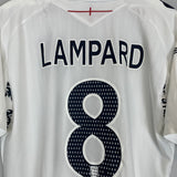 2007/09 ENGLAND LAMPARD #8 HOME SHIRT (XL) UMBRO