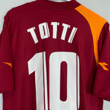 2005/06 ROMA TOTTI #10 HOME SHIRT (XL) DIADORA