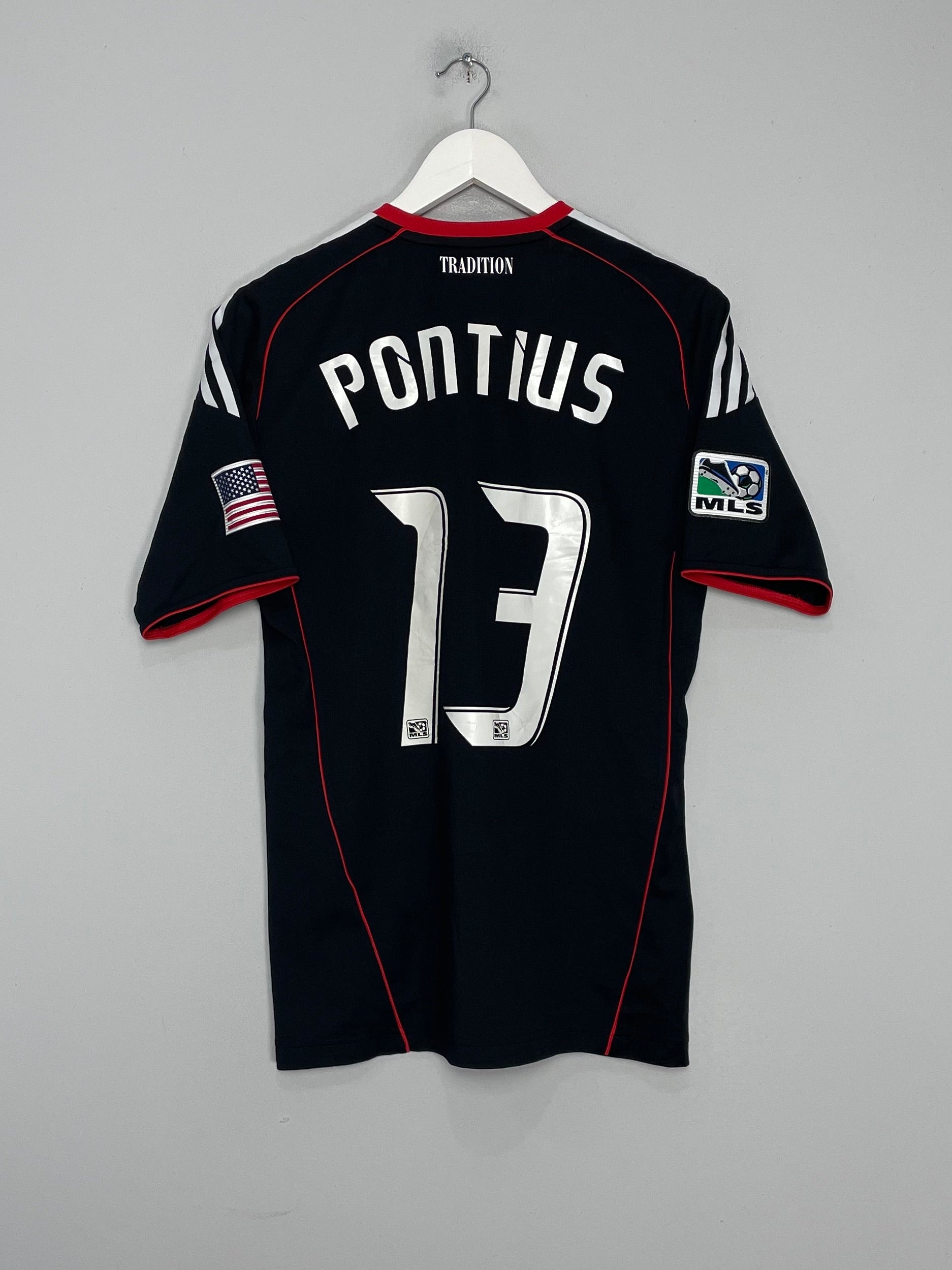 2010 DC UNITED PONTIUS #13 *PLAYER ISSUE* HOME SHIRT (M) ADIDAS