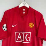 2007/09 MANCHESTER UNITED RONALDO #7 C/L HOME SHIRT (XXL) NIKE