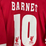 1996/98 LIVERPOOL BARNES #10 HOME SHIRT (XL) REEBOK