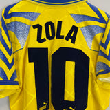 1995/96 PARMA ZOLA #10 HOME SHIRT (L) PUMA