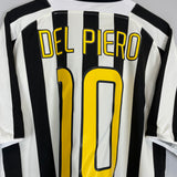 2003/04 JUVENTUS DEL PIERO #10 HOME SHIRT (XL) NIKE